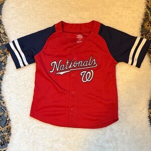 Majestic Nationals Youth Red and Navy Jersey 3t